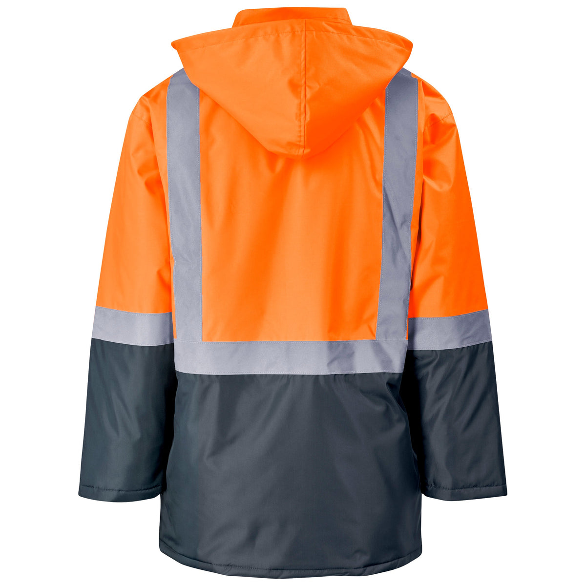 Hazard Padded Two - Tone Hi - Vis Reflective Jacket