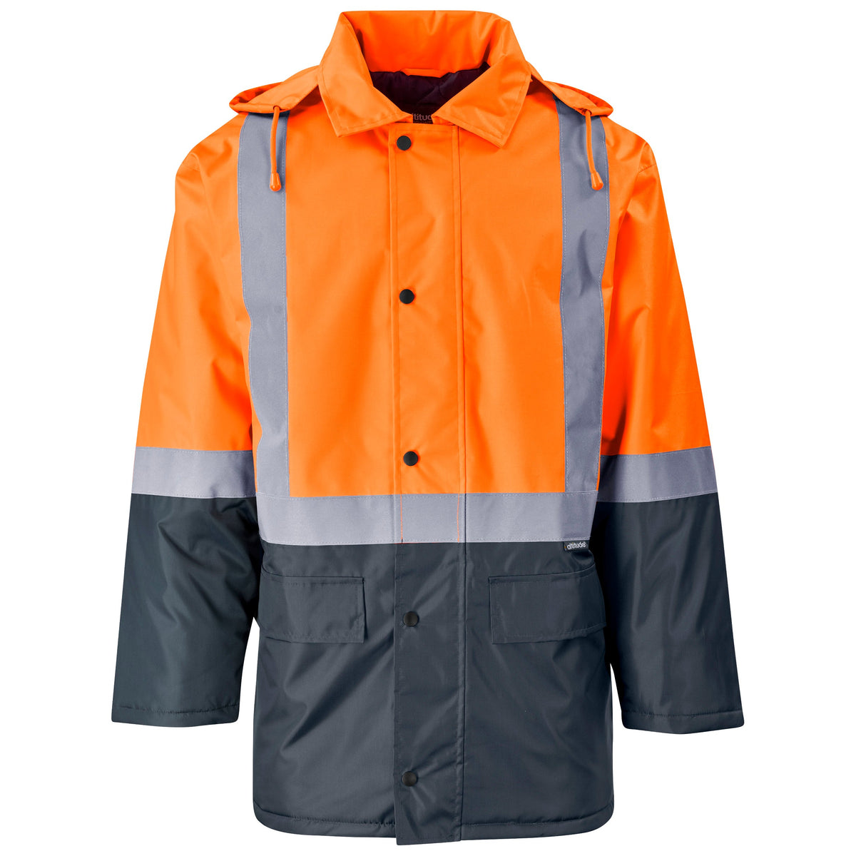 Hazard Padded Two - Tone Hi - Vis Reflective Jacket