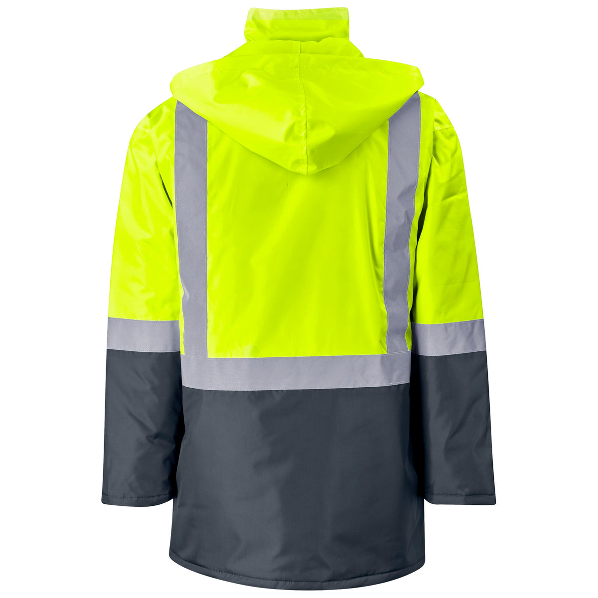 Hazard Padded Two - Tone Hi - Vis Reflective Jacket