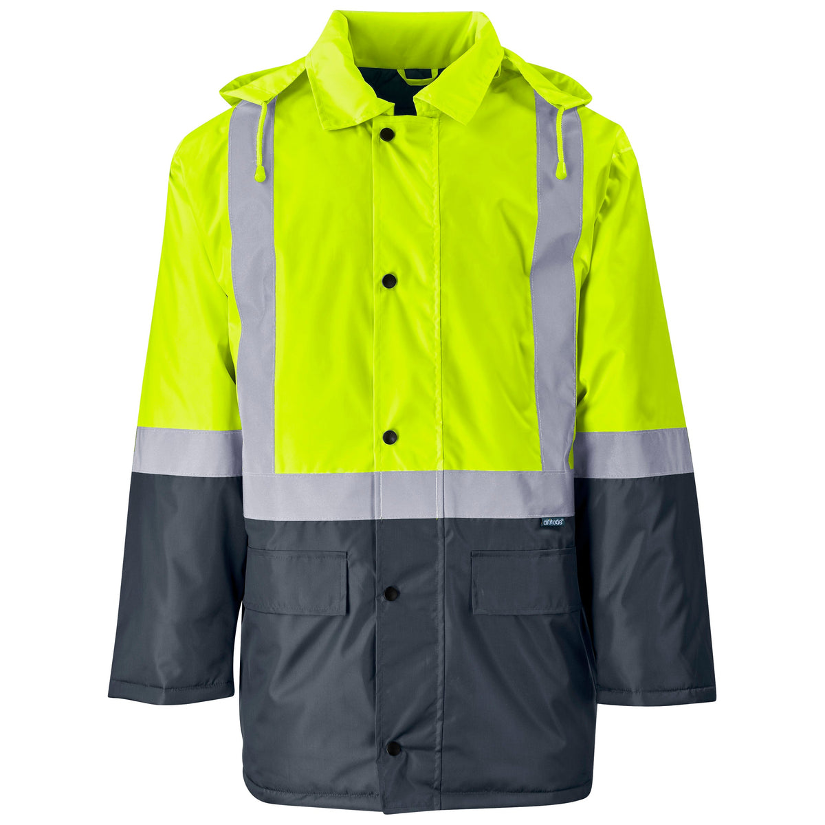 Hazard Padded Two - Tone Hi - Vis Reflective Jacket