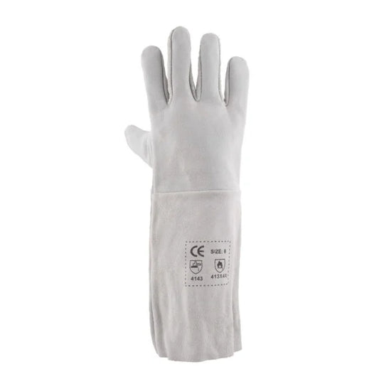 REBEL Tru Touch Chrome Leather Gloves Elbow Length