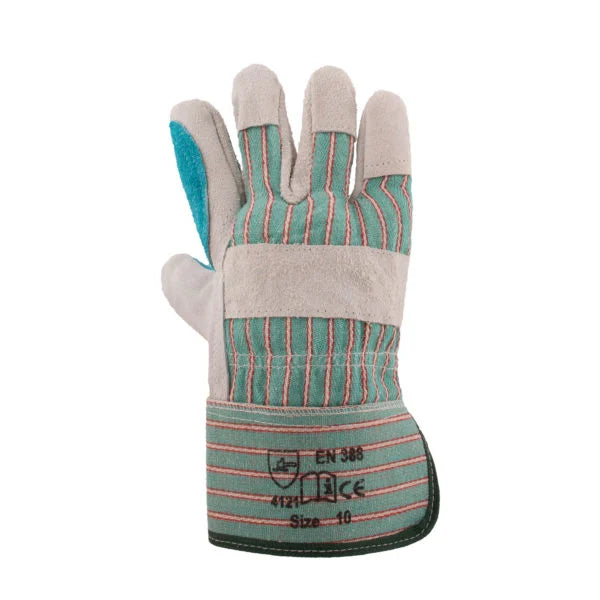 REBEL Tru Touch Leather Rigger Candy - Striped Gloves