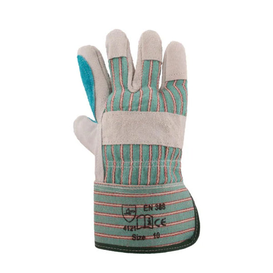 REBEL Tru Touch Leather Rigger Candy - Striped Gloves