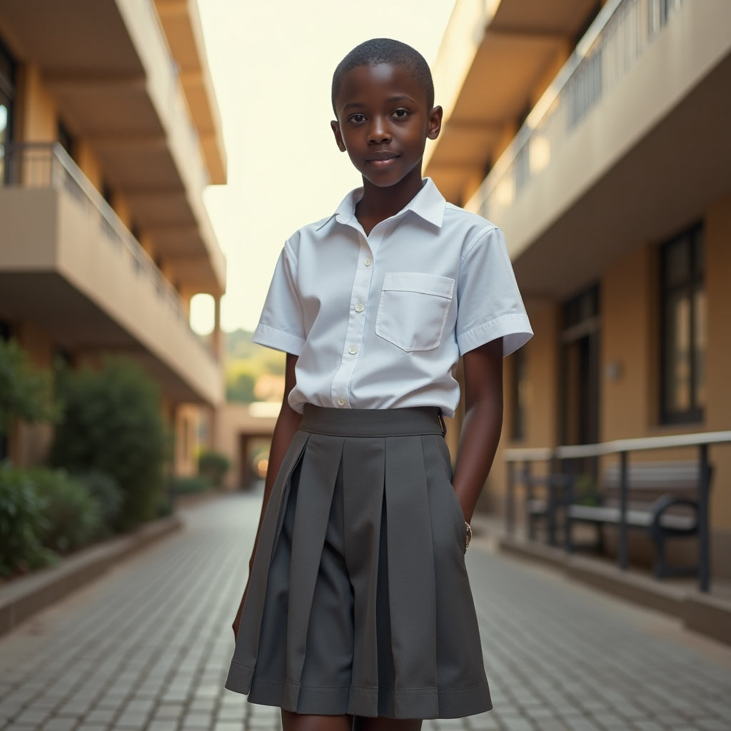 Uniform Shop Grey School Skirt 2 Pleat