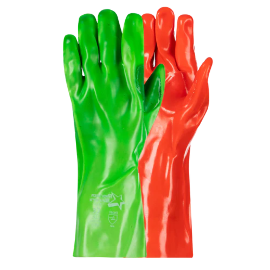 PIONEER PVC Titan High - Viz PVC 35cm Gloves