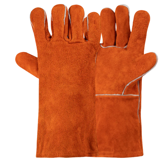 Tough Orange Lined Welding Gloves