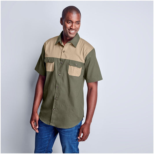 Mens Short Sleeve Serengeti 2 - Tone Bush Shirt