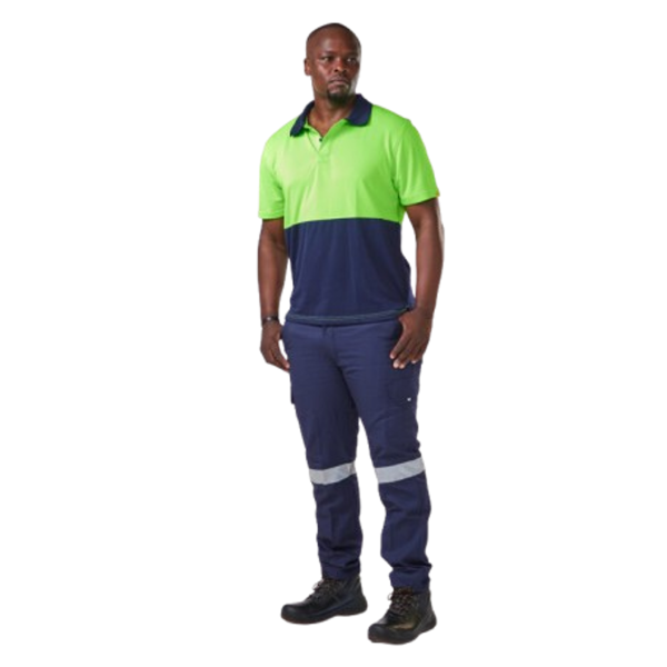 Dromex Lime/Navy Blue Hi - Viz Dry Tech Golfer