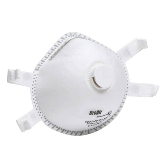 Dromex Valved Moulded FFP3 Disposable Mask 5/Box