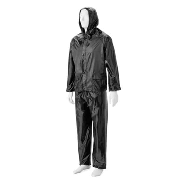 Dromex Black Rubberised Rain Suit