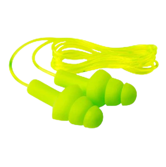 Dromex Green Mushroom Corded Re - Usable Earplug 200/Box