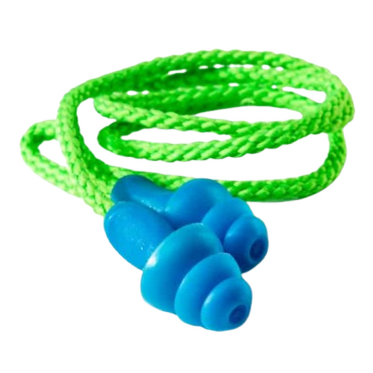Dromex Blue Corded Re - usable Earplugs
