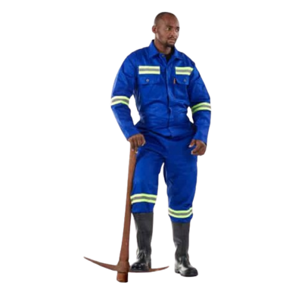 Dromex J54 Royal Blue Reflective Mining Spec Boilersuit