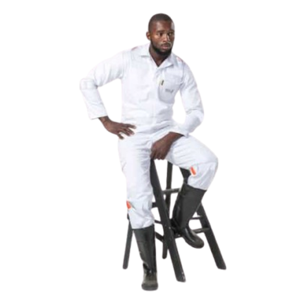 Dromex White D59 Mining Boilersuit