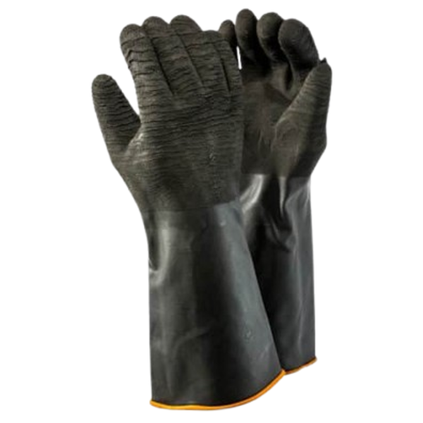Dromex Synthetic H2 - 55 Crinkle Palm Rubber Gloves