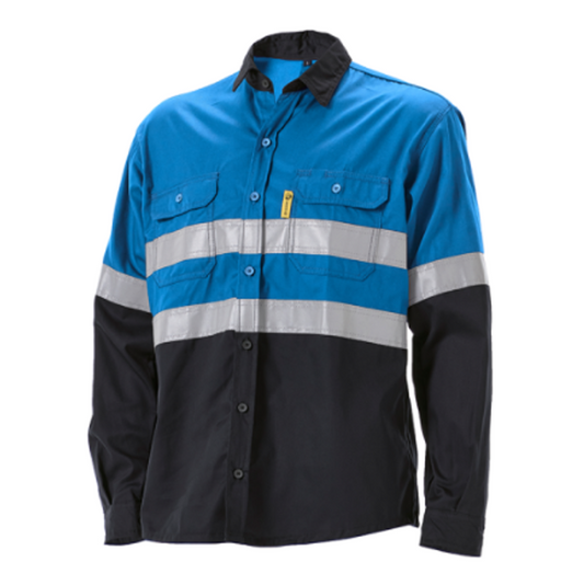 EVOTECH 65/35 Hi - Vis Shirt Royal Blue