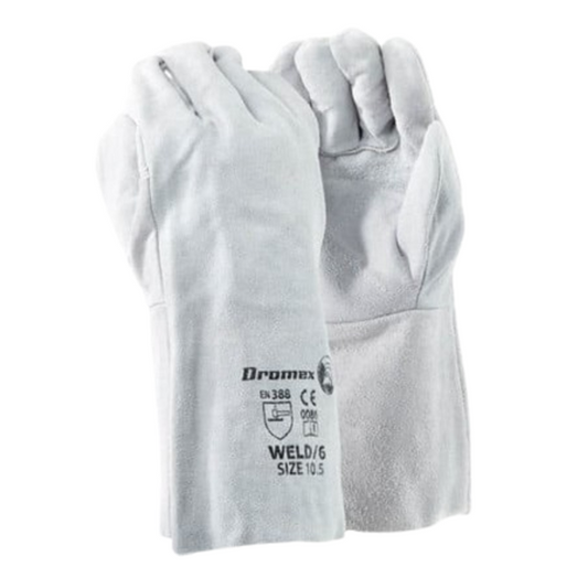 Dromex 6″ Chrome Leather DBL Palm Gloves