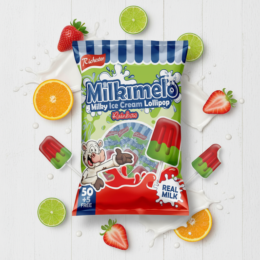 Milkimelo Rainbow Magic Lollipops 55’s