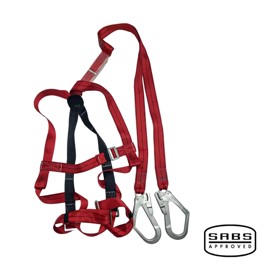 Alpha Double Lanyard Full Body Harness With Scaffold Hook