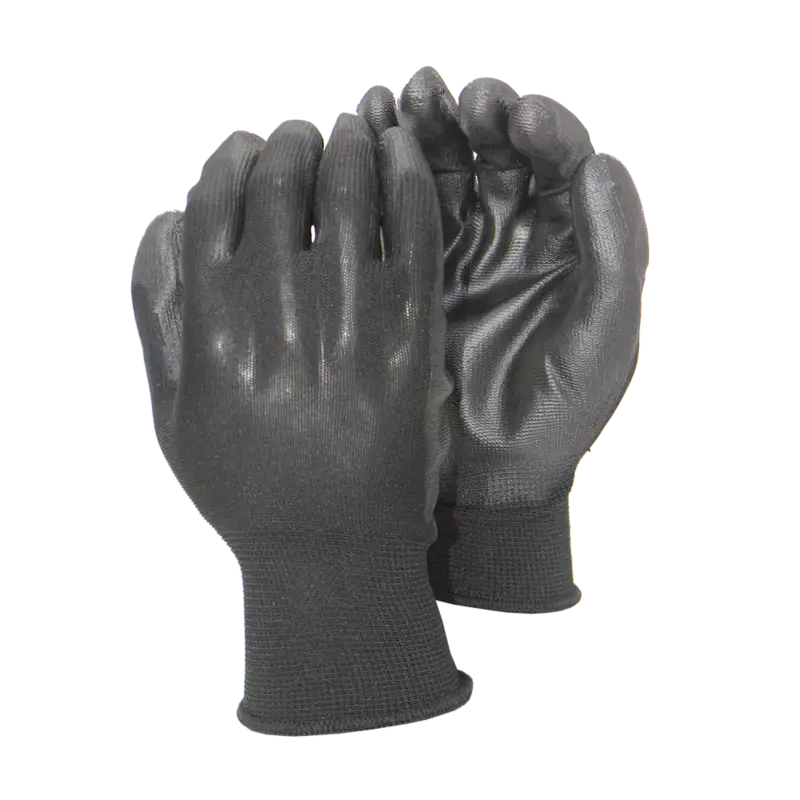 Retail Pack Black PU Coated Glove