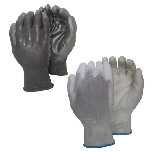 White PU Palm Coated Glove Size 10