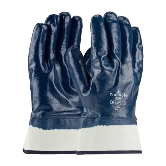 Blue Nitrile Glove Safe Cuff Size 10