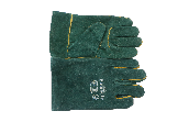 Green Lined Glove Wrist Length 2.5"