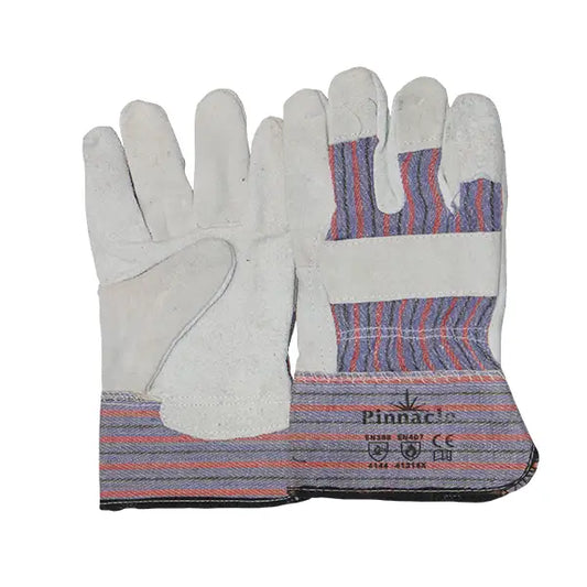 Chrome Leather Candy Stripe Glove
