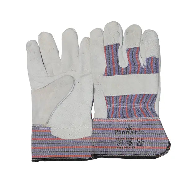 Retail Pack Candy Strip Chrome Leather Glove
