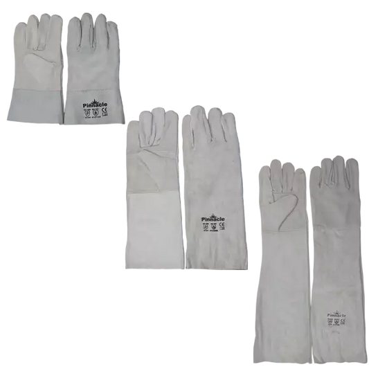 Chrome Leather Double Palm Glove Wrist Length 2.5"