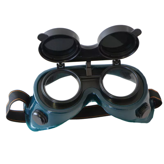 Flip Front Goggle For Gas Welding ( Round Lense )