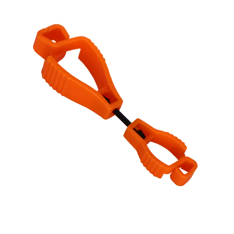 Glove Clip Plastic, Orange Colour