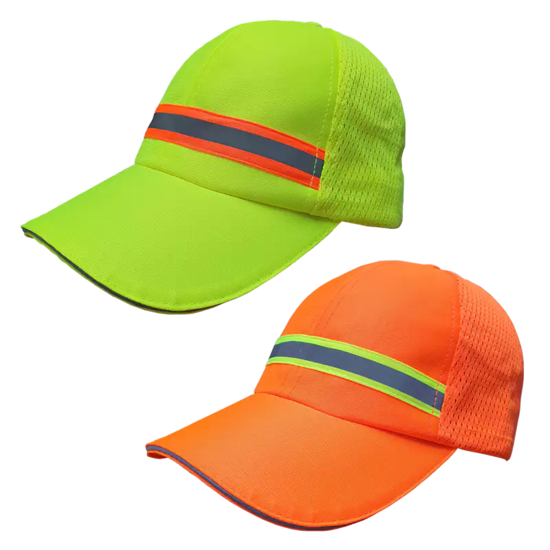 Lime Hiviz Golf Cap With Reflective