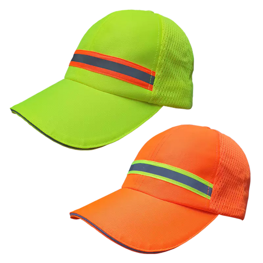 Orange Hiviz Golf Cap With Reflective