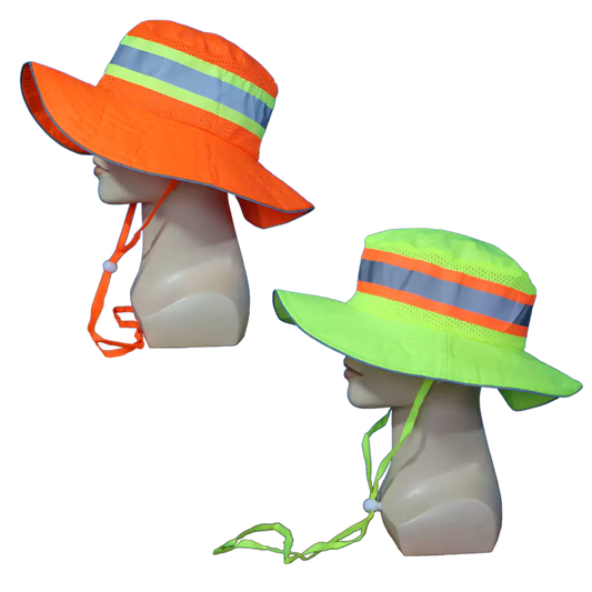 Hiviz Lime Hat With Reflective