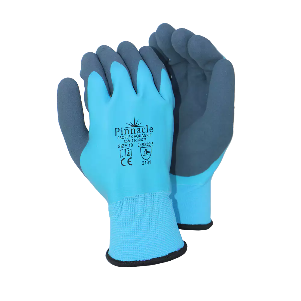 Proflex Aquagrip Latex Double Coated, Sandy Palm Glove, Water Proof