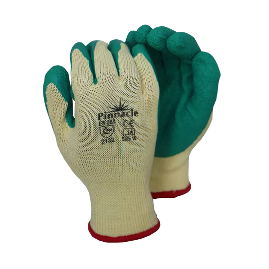 Progrip Green Latex Coat, Crinkle Palm Glove