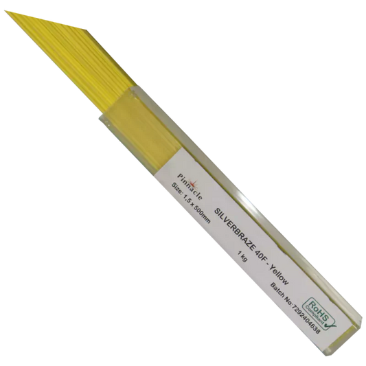 Silverbraze 40F Flux Coated Yellow 1.5 X 500MM