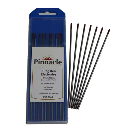 Tungsten Electrodes 2% Thoriated Red Tip 3.2 X 150mm