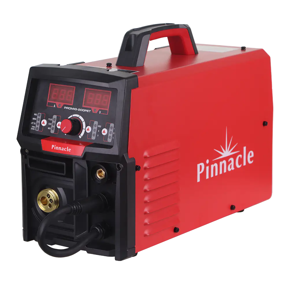 Promig 200PET 220V 200A, Single Pulse MIG / Mma / Flux Cored / Lift TIG Welder