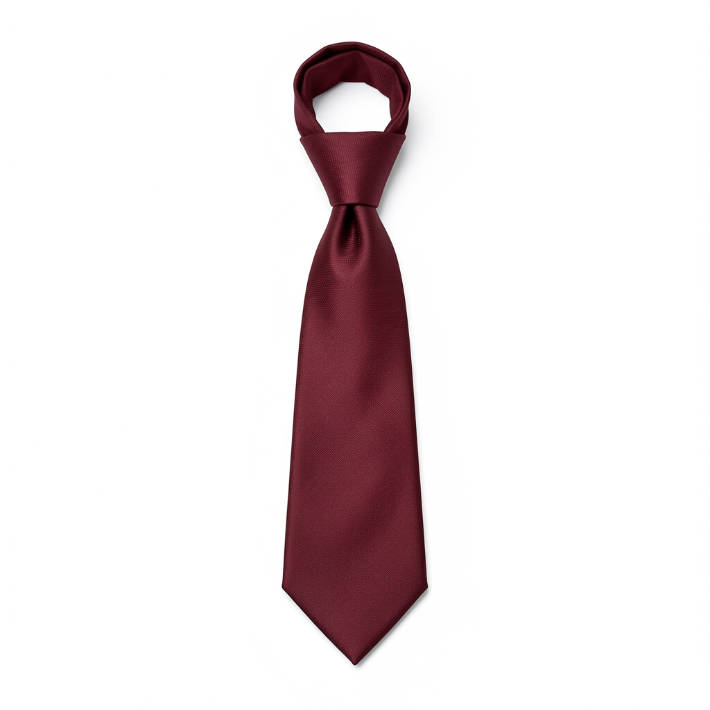 Maroon White Tie