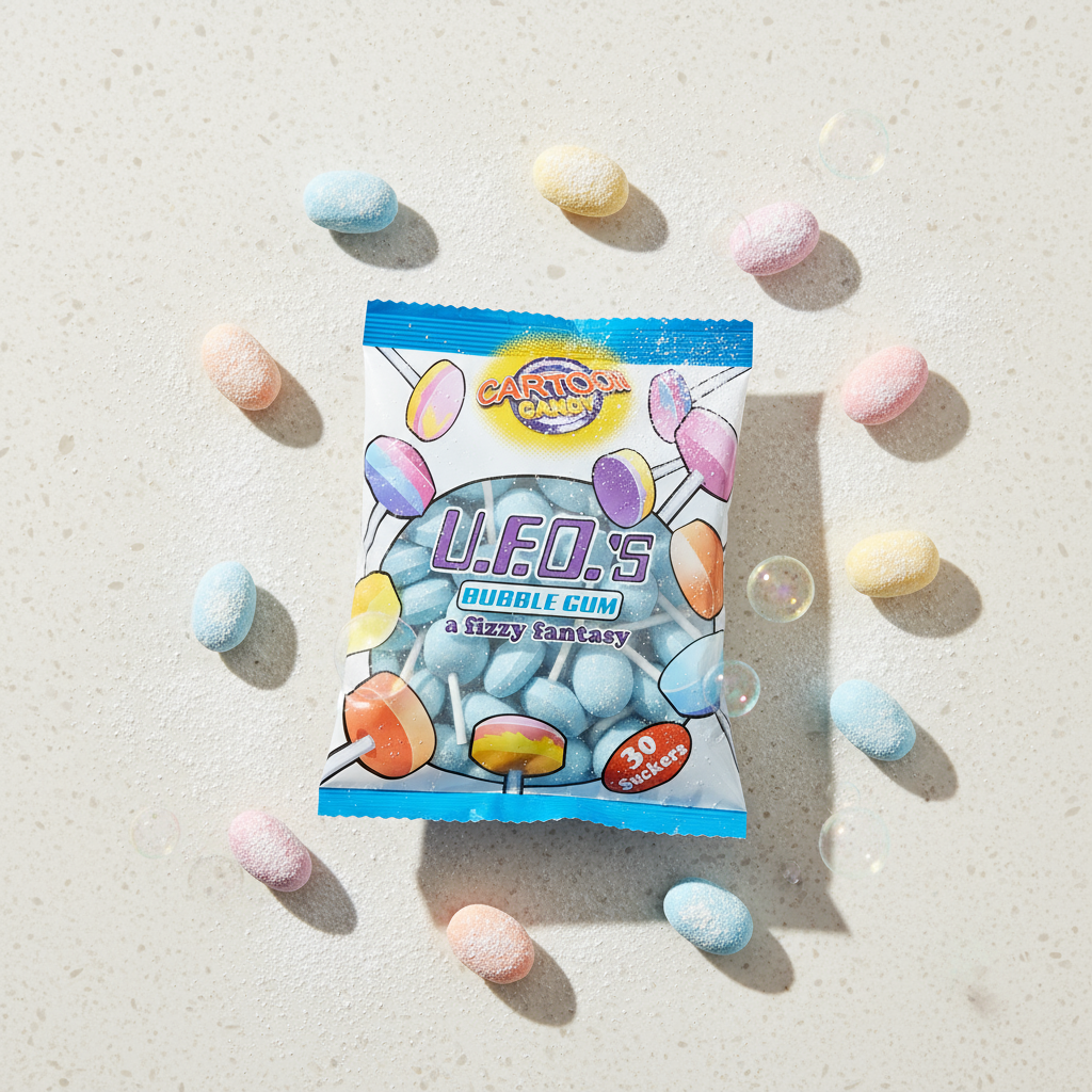 UFO Bubblegum Lollipops 30’s